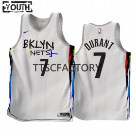 NBA Brooklyn Nets Trikot Kevin Durant 7 Nike 2022-23 City Edition Weiß Swingman - Kinder